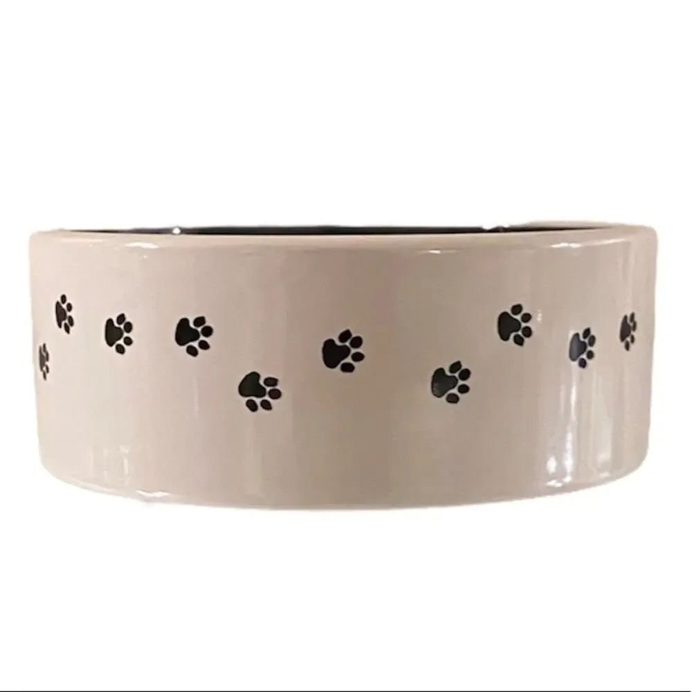 Paw Print Dog Bowl